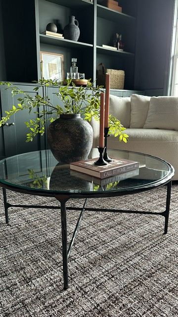 Jessa Round Metal Coffee Table- SFV9501E-Living Room